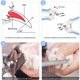 thumbnail image 5 of Cortaúñas para perros y gatos, cortaúñas para perros con cierre de seguridad y lima de uñas adecuado para gatos y perros (azul) 60 g JAMW Sencillez, 5 of 5