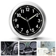 thumbnail image 1 of Se coloca en el tablero o se instala con clip de ventilación: mini reloj analógico en miniatura para automóviles, camiones y motocicletas domésticas., 1 of 5