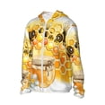 thumbnail image 3 of Goofa Honey Bee Printed Women's UPF 50+ Sun Protection Hoodie Jacket Lightweight Long Sleeve Sun Shirt for Women with Pocket Hiking Outdoor-3X-Large, 3 of 9