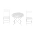 thumbnail image 1 of 1:12 Dollhouse Garden Table Chair Set White Miniature Patio Bistro Furniture Decoration Accessory, 1 of 4