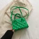 thumbnail image 4 of Bolso de mano para mujer, de piel sintética, acolchado, informal, para mujer, para niñas (verde), 4 of 6