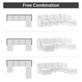 thumbnail image 3 of Bosmiller Modular Sectional Sofa, Convertible U Shaped Sofa Couch with Storage, 6 Seat Sleeper Sectional Sofa Set for Living Room, 3 of 7