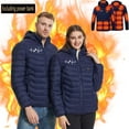 thumbnail image 3 of Qeaghou Unisex Heated Jacket with 21 Heating Zones Lightweight Zip Up Warm Heated Coat USB Charging Hooded Heated Jackets Sales, 3 of 6