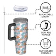thumbnail image 4 of Modern 40oz Tumbler– Stainless Steel Insulated Tumbler with Handle and Straw, Large Capacity Travel Cup for Hot & Cold Drinks, 4 of 7