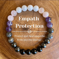 thumbnail image 2 of Cristal Pulsera Mujeres Natural Amatista y Turmalina Negro Piedra Energía Joyería Boho Ajustable Unisex Muñequera Daily Wear, 2 of 5