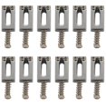 thumbnail image 1 of 12 Pieces Electric Guitar Bridge Saddles Flat Set For Strat Tele Guitar Replacement, 1 of 5