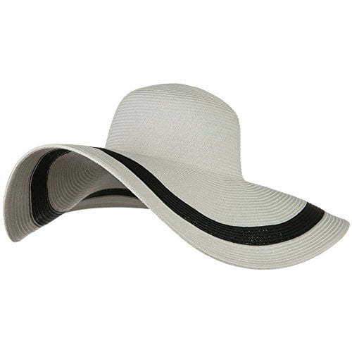 MG Solid Peak Ladies Wide Brim Toyo Sun Hat Natural MG Solid Peak Ladies Wide Brim Toyo Sun Hat Natural