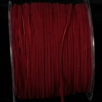 The Ribbon People Scarlet Red Faux Leather Ribbon Cord 0.25" x 440 Yards