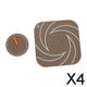 thumbnail image 1 of 2x Tapete de Drenaje para Piso, Cubierta de Sellado de Drenaje, Tapón de Bañera Reutilizable de 5,9x5,9 Pulgadas, Cubierta de Sellado para Inodoro, 4 piezas, 1 of 10