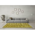 thumbnail image 3 of Ahgly Company Indoor Rectangle Abstract Yellow Modern Area Rugs, 7' x 9', 3 of 4