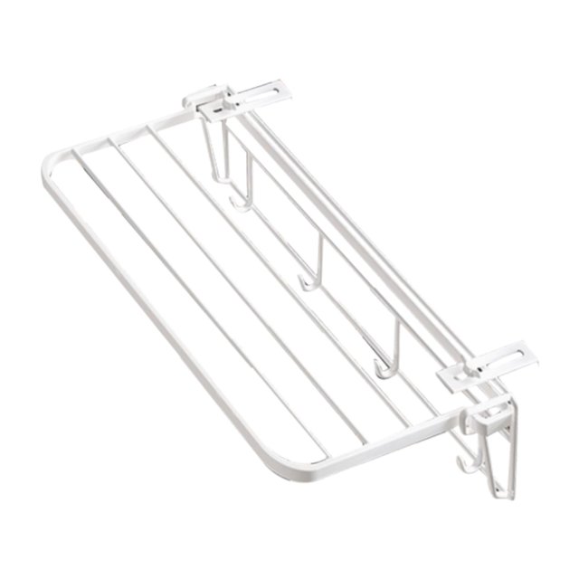 Tendedero de balcón, tendedero plegable, percha de metal resistente 35 centímetros