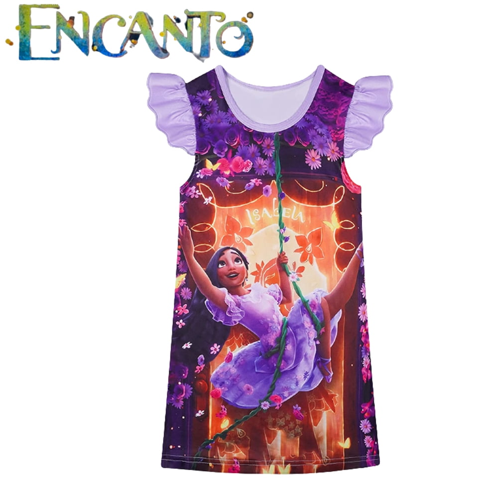 Encanto Isabella Mirabel Child Girls Princess Dresses Nightdress