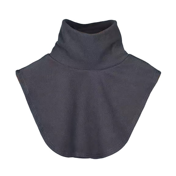 Fake Collar for Women Unisex Mock Half Turtleneck Detachable Winter Wool Knitted Neck Scarf Warm Mens And Womens Grey