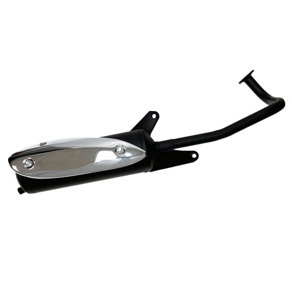 MYK complete Exhaust Muffler for Scooters 50cc 4-Stroke QMB139 Engines, Model MYKH0060