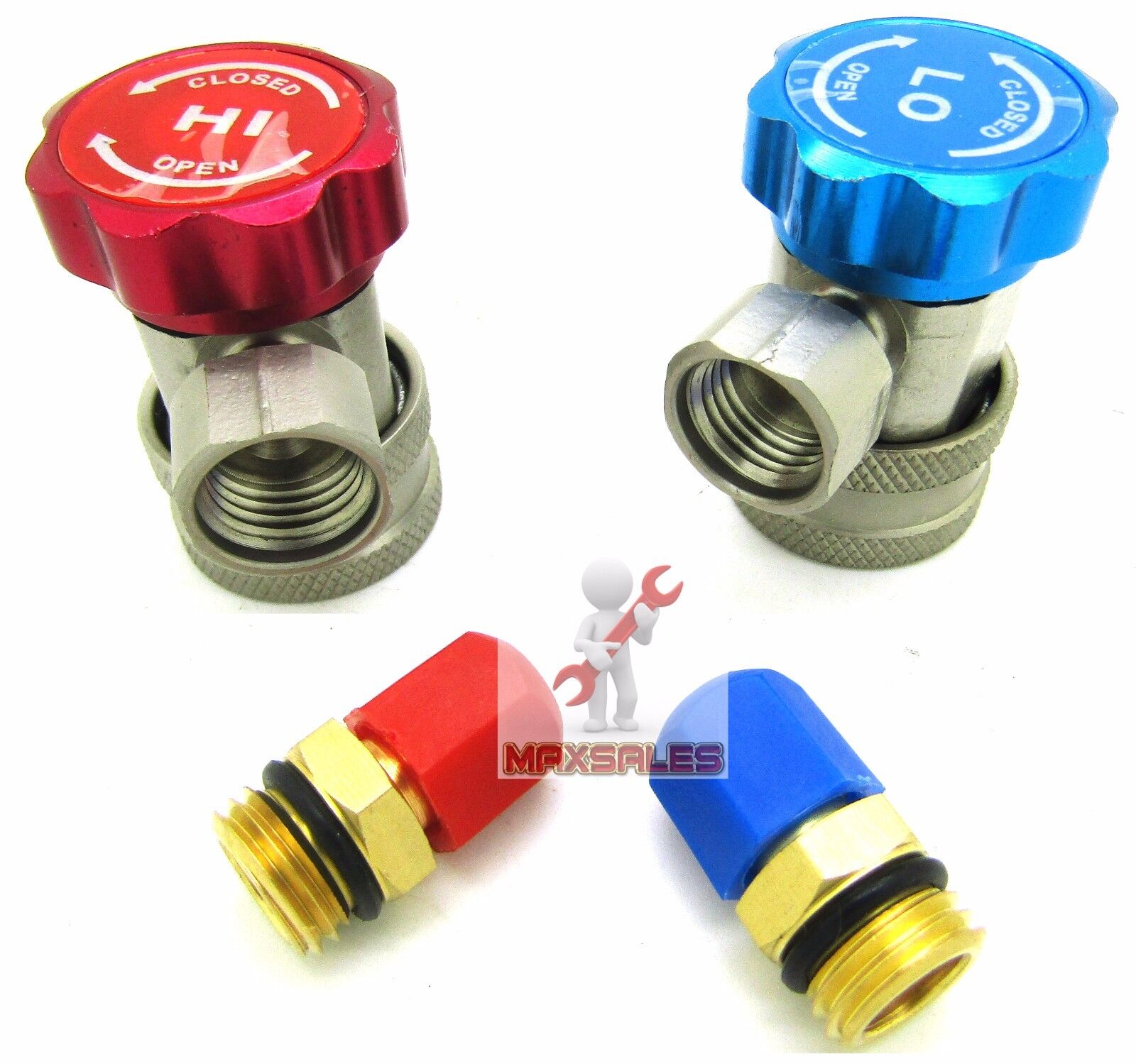 H/LR134A Quick Coupler Connect Adapters Type AC Manifold Gauge Auto