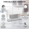 thumbnail image 2 of Meat Tenderizer, 48 Stainless Steel Sharp Needle Blade, Easy to Use & Clean, Heavy Duty Cooking Tool for Tenderizing Beef, Turkey, Chicken, Steak, Vea, 2 of 5