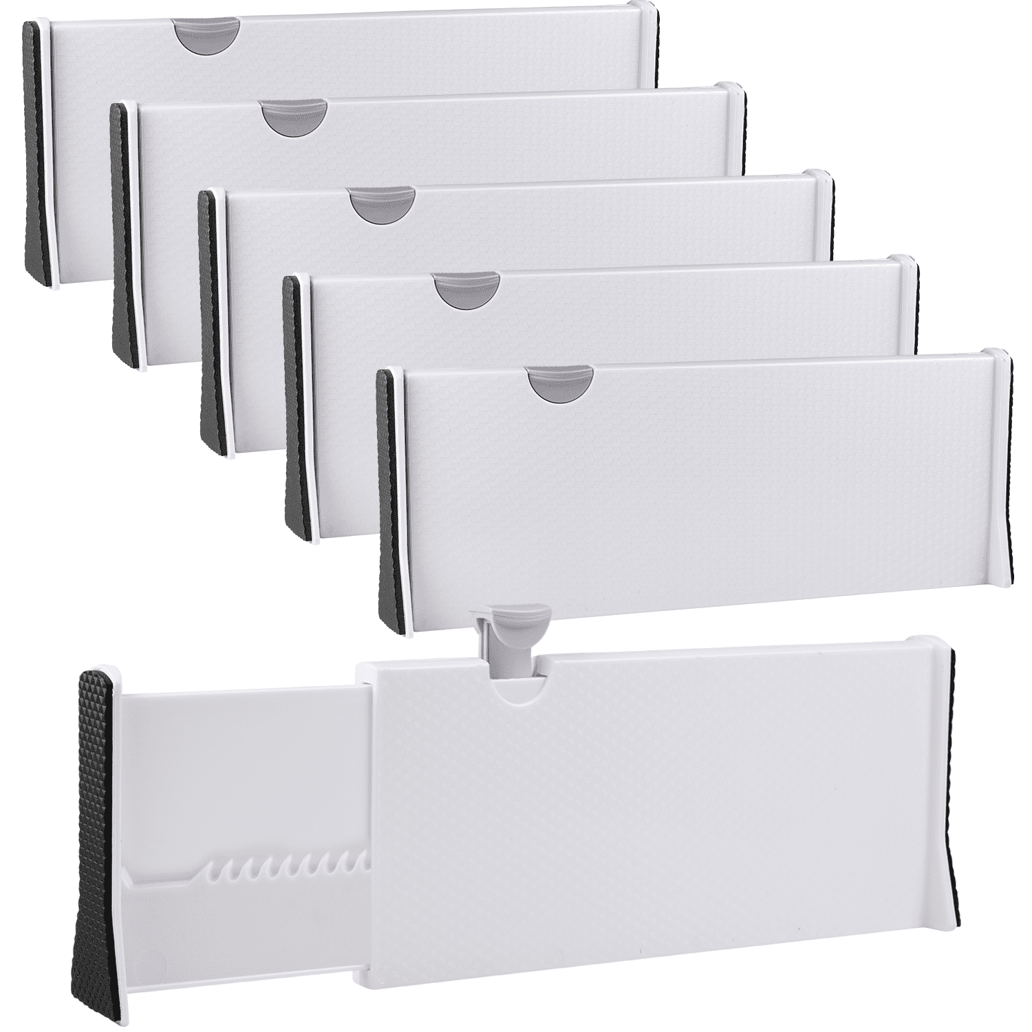 Rapturous 5 Pack Deep Drawer Dividers 5 Inch High, Expandable from 13