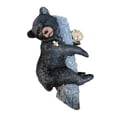 thumbnail image 1 of Matsuzay Escultura de siesta de cachorro de oso, línea suave y borde , decoración de jardín de resina para balcón, oso Decoración del hogar, 1 of 6