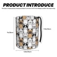 thumbnail image 3 of Wukai French Bulldog 2 Print Car Trash Can - Easy to Clean Hanging Garbage Bin - Removable Liner - Leak-Car Garbage Can - Waterproof Trash Can for Car and SUV, 3 of 7