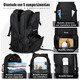thumbnail image 4 of Mochila De Viaje  Bloosom De 40 L Para Acampar, Senderismo, Portátil Negro, 4 of 4