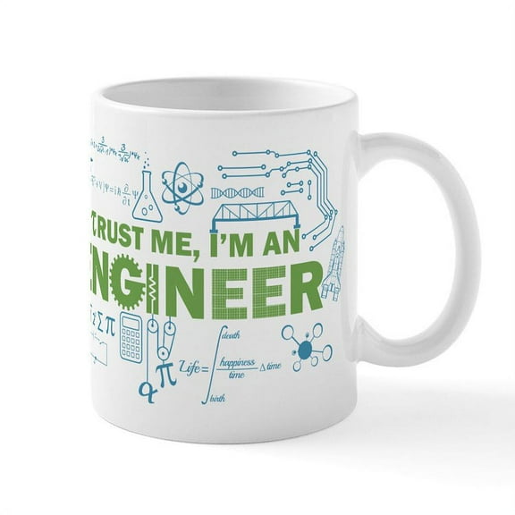 CafePress - Trust Me I'm An Engineer Mugs - 11 oz Ceramic Mug - Novelty Coffee Tea Cup