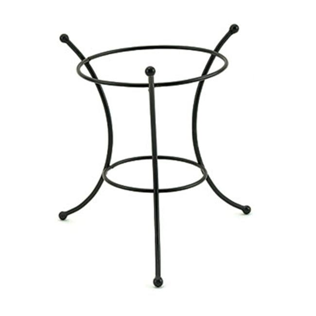 14" Iron Multi-Use Stand for Planter, Birdbath, Gazing Ball Black - ACHLA Designs