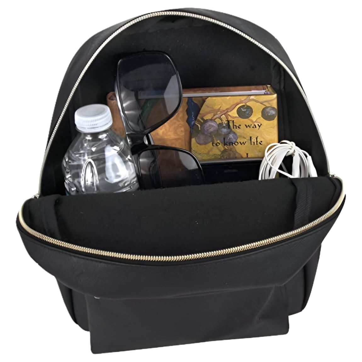 Working-Style Adult Bookbag: Vegan Leather, Vinyl Mini  display picture 1