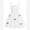 White, variant on IBTOM CASTLE Girls' Bow Spaghetti Strap Dress - Adjustable A-Line Bubble Hem Party Dress for Summer Birthday Party School 10-11 Years Black