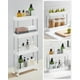 thumbnail image 5 of SONGMICS Carro de Almacenamiento de 4 Niveles, Carro de Cocina, 12.5 x 40 x 88 cm, con Ruedas, para Baño, Oficina, Blanco Nube, 5 of 6
