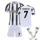 thumbnail image 1 of Juego de camiseta de fútbol Home 7 en blanco y negro para niños y adultos L, 1 of 2