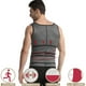 thumbnail image 5 of Corsé con control de barriga para hombre chaleco moldeador de cuerpo de neopreno con cremallera cinturón doble ajustable, 5 of 9