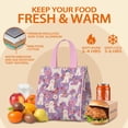 thumbnail image 5 of Goldendoodle Dog and Flower Floral Insulated Lunch Bag for Women & Adults,Large Portable Soft Cooler Lunch Bag,Thermal Food Storage Tote with Pearl Cotton,8.66L,8.75x5.75x9.5 Inch, 5 of 6