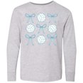 thumbnail image 3 of Inktastic Volleyball and Bow Sports Preppy Shirt Long Sleeve Youth T-Shirt, 3 of 5