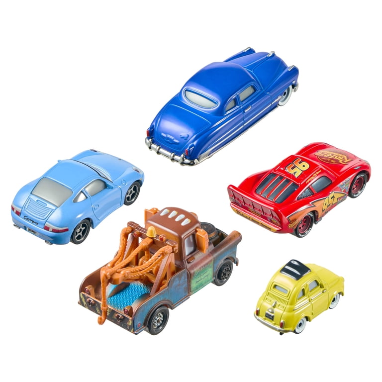 Disney Pixar Cars 3 Collectible 5-Pack Toy Cars, Classic and New