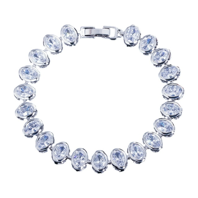 Guardurnaity De Plata De Mujer Sofisticada De Aleación Con Glamour Personalizado Elegante Joyería Ropa, zapatos y accesorios Miscelánea Blanco