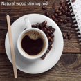 thumbnail image 2 of Wood Coffee Stir Sticks 7.5Inch-100Pack Round End,Eco Friendly Stirrers for Hot Drinks,Natural Wood, 2 of 5
