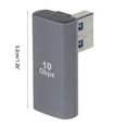 thumbnail image 4 of USB A Male to USB Female Adapter 90 Degree USB3.0 Cable Connector 10Gbps Data Transfer for Laptops, 4 of 9
