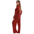 thumbnail image 2 of Just Love Womens Cozy Flannel Pajama Set  Warm, Long Sleeve Winter Sleepwear, 2 of 3