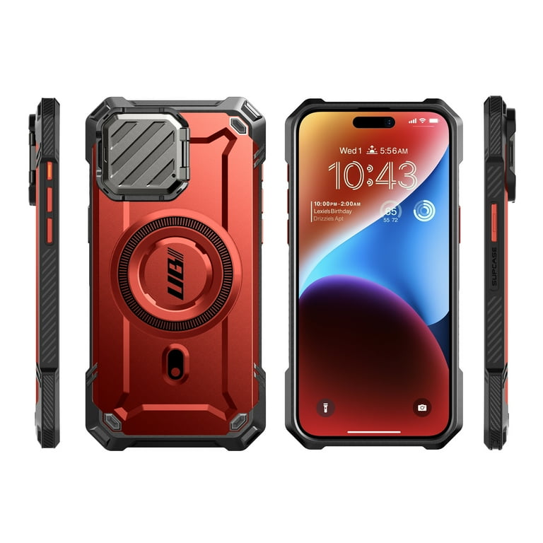 iPhone 15 Pro Max 6.7 inch Unicorn Beetle MAG XT MagSafe Case-Metallic Red iPhone 15 Pro Max 6.7 inch Unicorn Beetle MAG XT MagSafe Case-Metallic Red