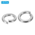 thumbnail image 3 of Uxcell M8 Split Lock Washer, 50 Pack 8mm ID 12.8mm OD 304 Stainless Steel Spring Lock Washer Gasket, Silver Tone, 3 of 5
