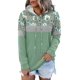 thumbnail image 1 of Sudadera con capucha Onlypuff Trendy Graphic para mujer, color verde menta, 1 of 5