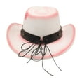 thumbnail image 4 of Wdgfv Western Cowboy Hat Featuring Studded Bull Head Design And Star Pattern With Heart Top For Fashionable Western Style White One Size, 4 of 5