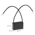 thumbnail image 3 of Uxcell 2.2uF 250V AC 2 Wires CBB61 Ceiling Fan Capacitors 3 Pack, 3 of 6