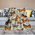thumbnail image 2 of ARISTURING Butterfly Blanket for Boys Girls, Ultra Soft Butterfly Throw Blanket for Butterfly Lovers, Lightweight Cozy Kids Butterfly Gifts Blanket for Christmas Bed Couch Sofa （Butterfly B）, 2 of 6