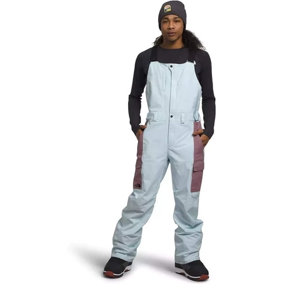 The North Face Freedom Bib Mens Snowboard Pants Icecap Blue Sz M