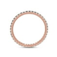 thumbnail image 4 of AFFY 0.50CT Moissanite Diamond Full Eternity Stackable Band Ring For Women in 14K Solid Rose Gold-5, 4 of 7