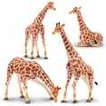 thumbnail image 1 of Figuras de animales Toymany Giraffe Family, 4 unidades para niños a partir de 3 años, 1 of 9