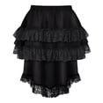 thumbnail image 4 of Gothic Punk Lace Dress with Asymmetrical Skirt for Dark Performance and Versatile Style Adventure, 4 of 7