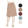 thumbnail image 3 of Stretch Is Comfort Women's Ultra Flex A-Line Knee Length Skirt | Adult Small- 3x, 3 of 7