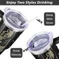 thumbnail image 4 of Constellation Tumbler with Lid and Straw, Sagittarius Tumbler, Goth Tumbler, Constellation Cup/Mug, Zodiac Gifts for Men Women, Constellation Gifts, 40oz Skinny Tumblers with Lids and Straws, 4 of 5